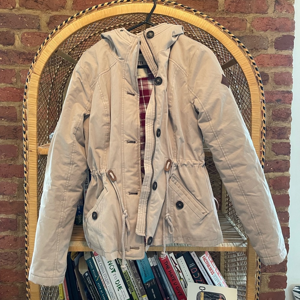 Khaki Hollister Jacket